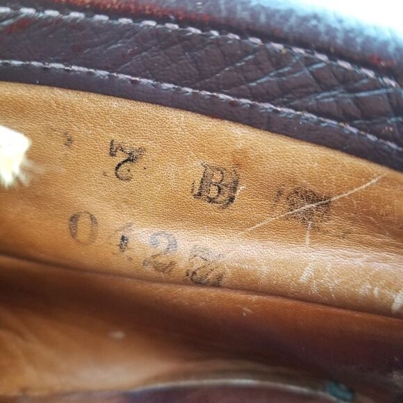 Vintage 70s Brown Leather Moccasin Moc Toe Lug Sole Chukka Ankle Boots Booties 7 - Picture 9 of 10